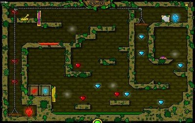 森林冰火人小游戏100关,森林冰火人小游戏双人免费试玩