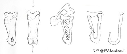 野外diy鱼钩,在野外制作鱼钩