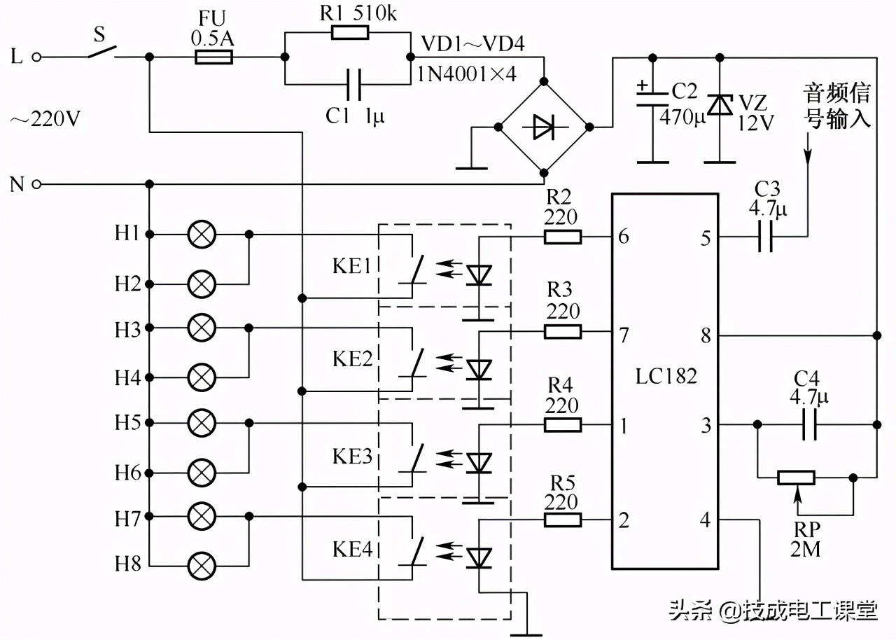 如何用三个开关控制灯的电路图,3个开关控制一盏灯接线方法