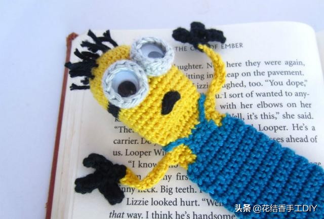 搞怪章鱼手工编织帽子,创意小动物书签编织法