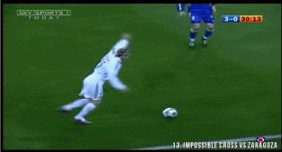 贝克汉姆长传慢动作解析,弧线球射门贝克汉姆教学