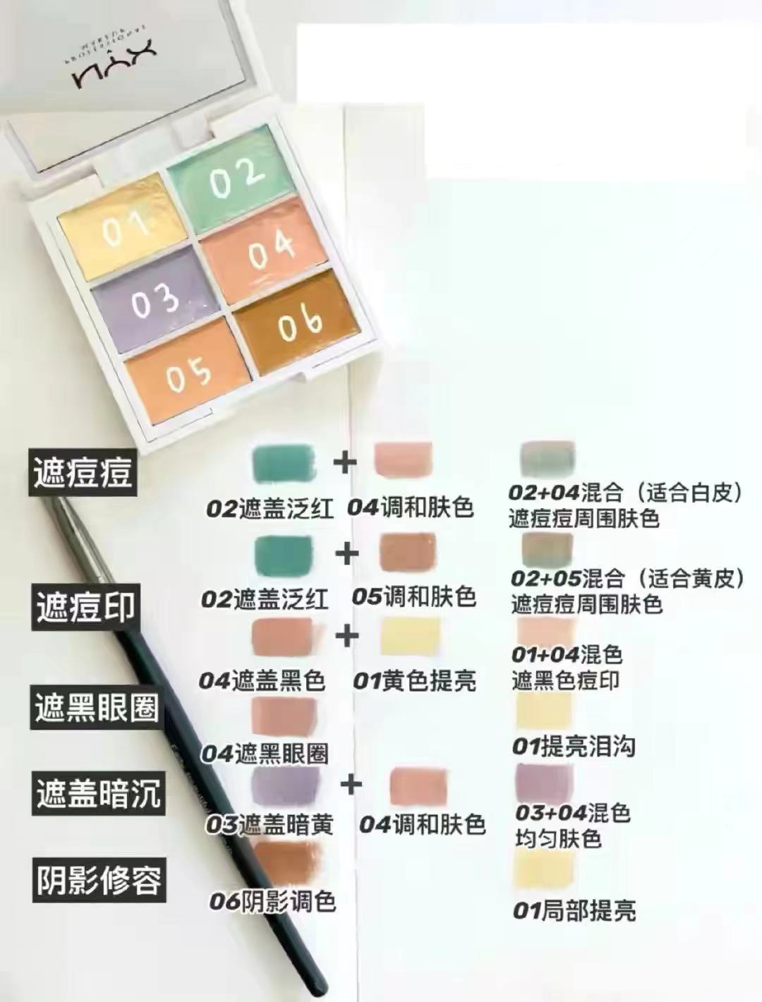 有色遮瑕推荐,有色修正遮瑕