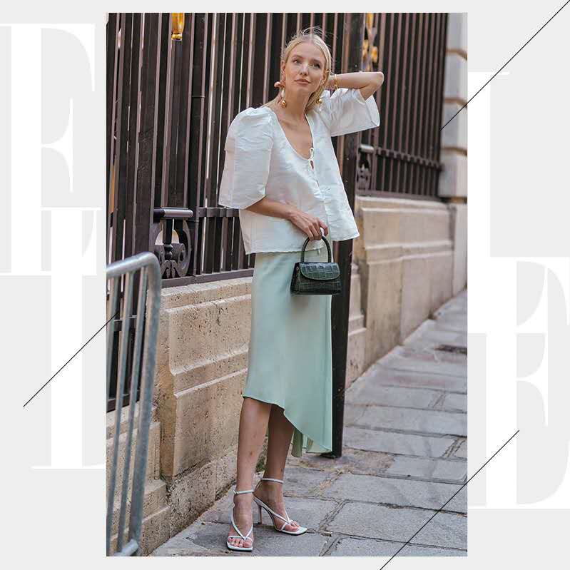 简单利落的颜色和款式搭配,好看的绿色与橙色搭配