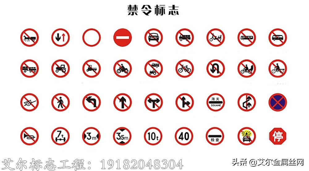你还知道哪些交通标志,科目一交通标志大全图解