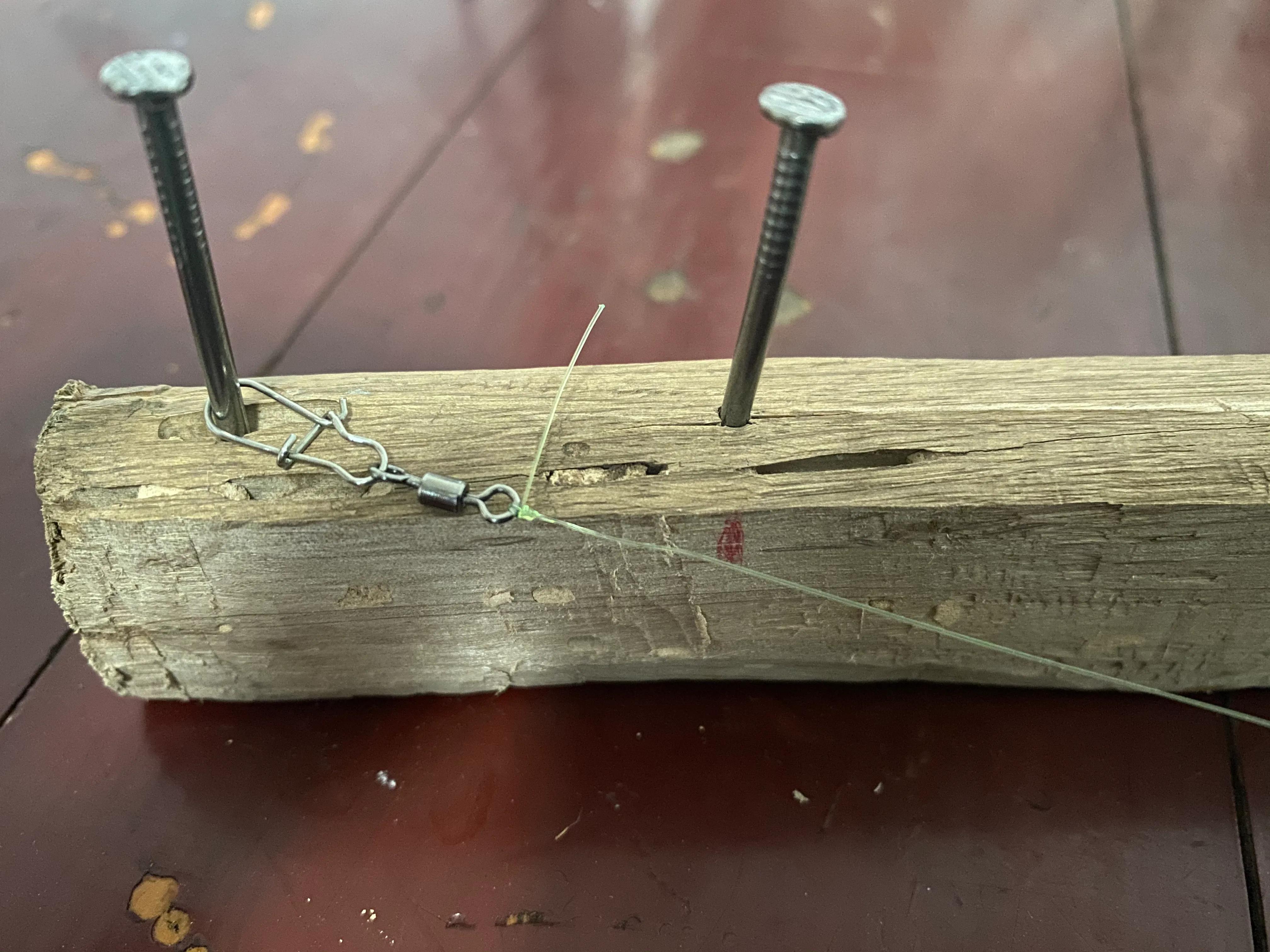 钓鱼钩串钩绑法慢教程,钓串钩的绑钩教程