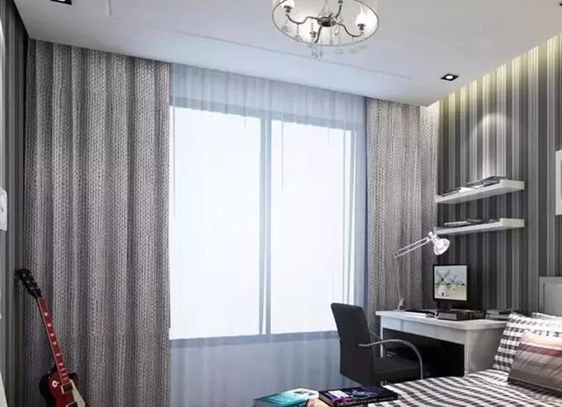 窗帘罗马杆和轨道哪个褶皱效果好,窗帘可以装一根轨道一根罗马杆吗