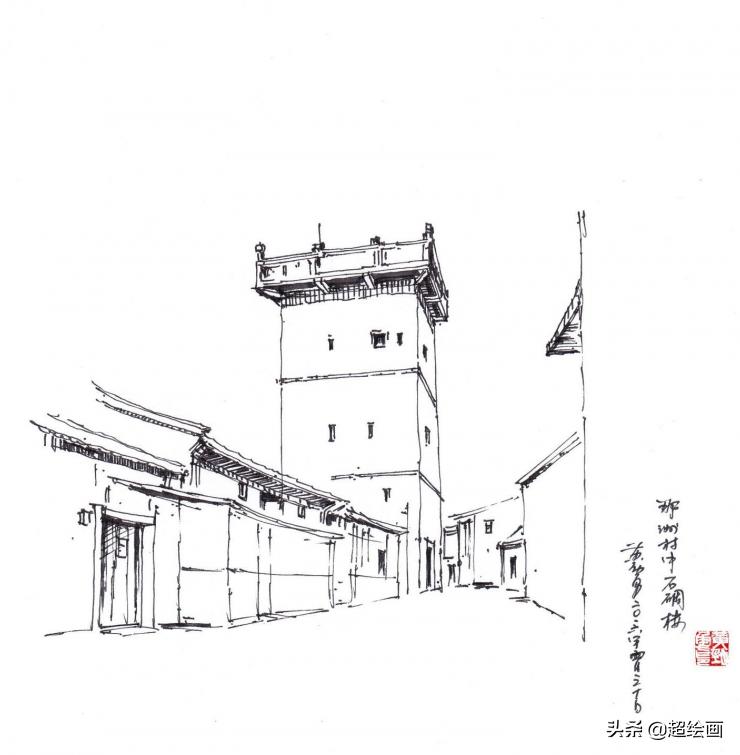 十大顶级钢笔画速写,钢笔速写100幅图片