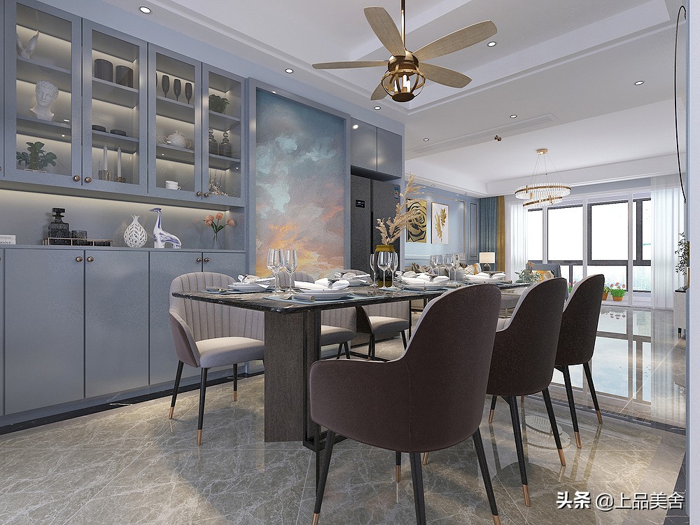 夫妻俩为了小孩上学，果断买下188㎡学区房，装轻奢风让人羡慕