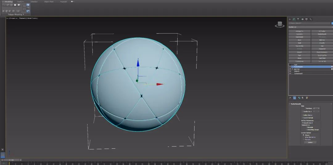 3dmax足球建模,建模足球