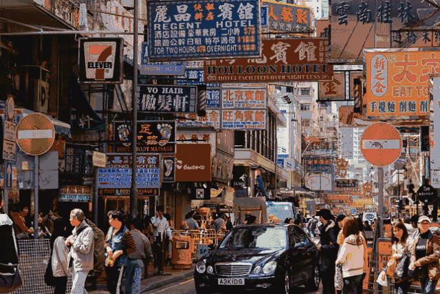 港片电影里的老街,香港的市井生活老电影