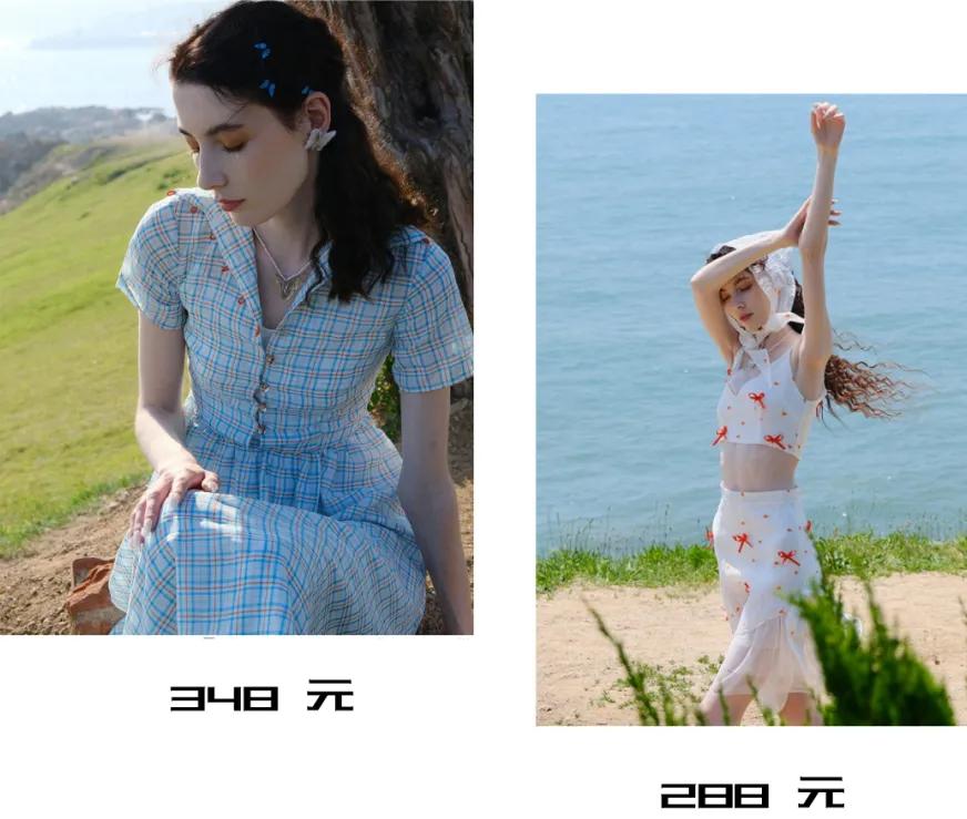 50条夏日连衣裙超美,pinkmoon夏日碎花连衣裙