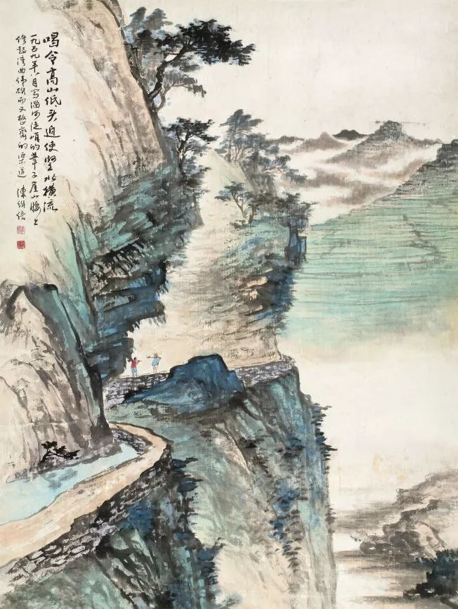 陈继儒山水画作品欣赏,陈良宗山水画作品欣赏