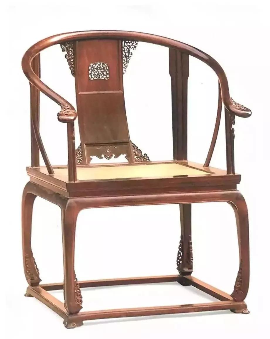 小叶紫檀如意云纹圈椅,小叶紫檀皇宫圈椅