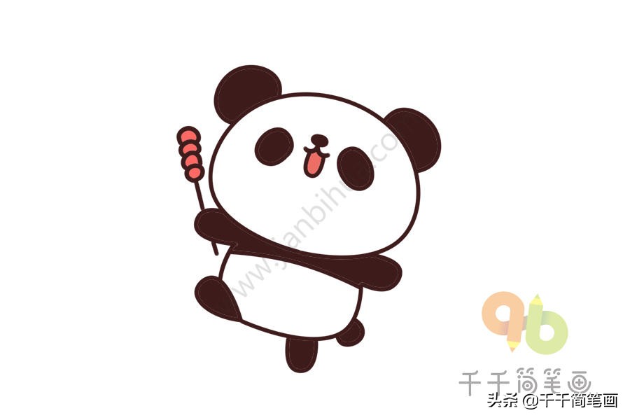 画表情包熊猫头简笔画,熊猫房子怎么画简笔画