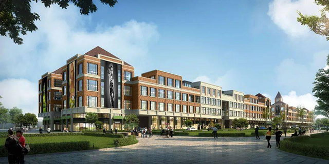 以北美商业为建筑范本，枫情商业广场主题商业街设计别具一格