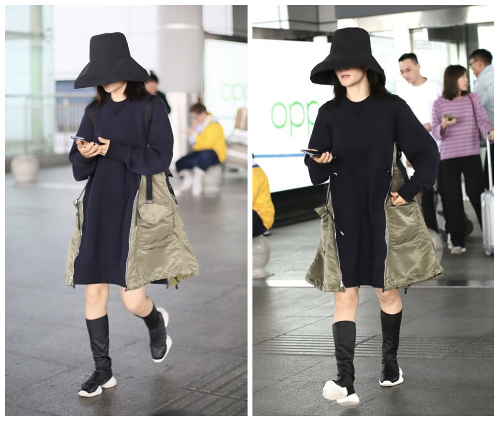 谢娜穿三宅连衣裙,8万连衣裙