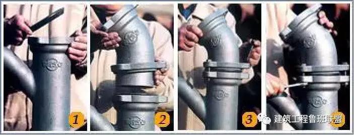 高层建筑管道常用的连接方法,铸铁管和等直径pvc管道如何连接