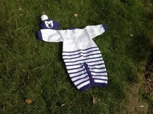 婴儿连体睡袋编织教程,美人鱼睡袋编织图解