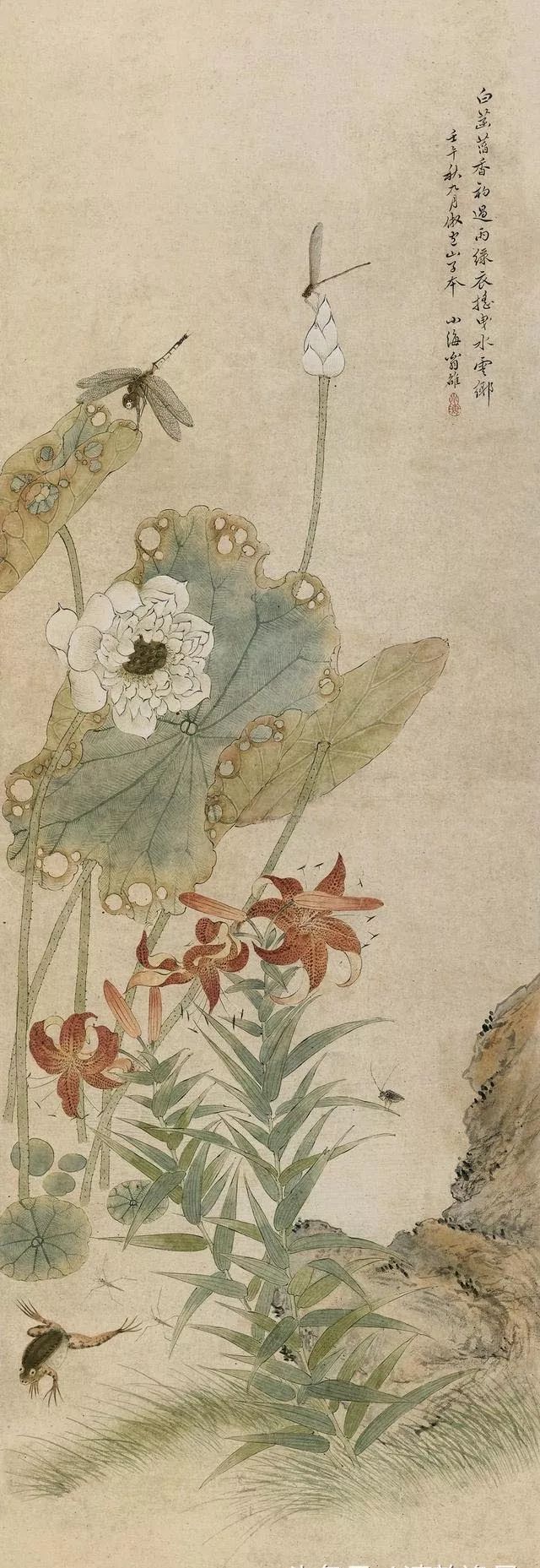 清代花鸟鱼虫画,清代国画名家花鸟鱼虫