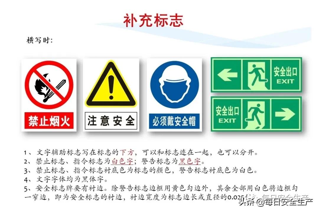 安全标志分类4个如何排序,安全标志分类有补充标志吗