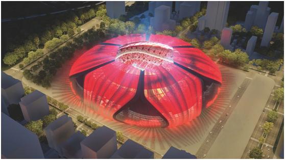 恒大新足球场荷花,广州恒大荷花球场