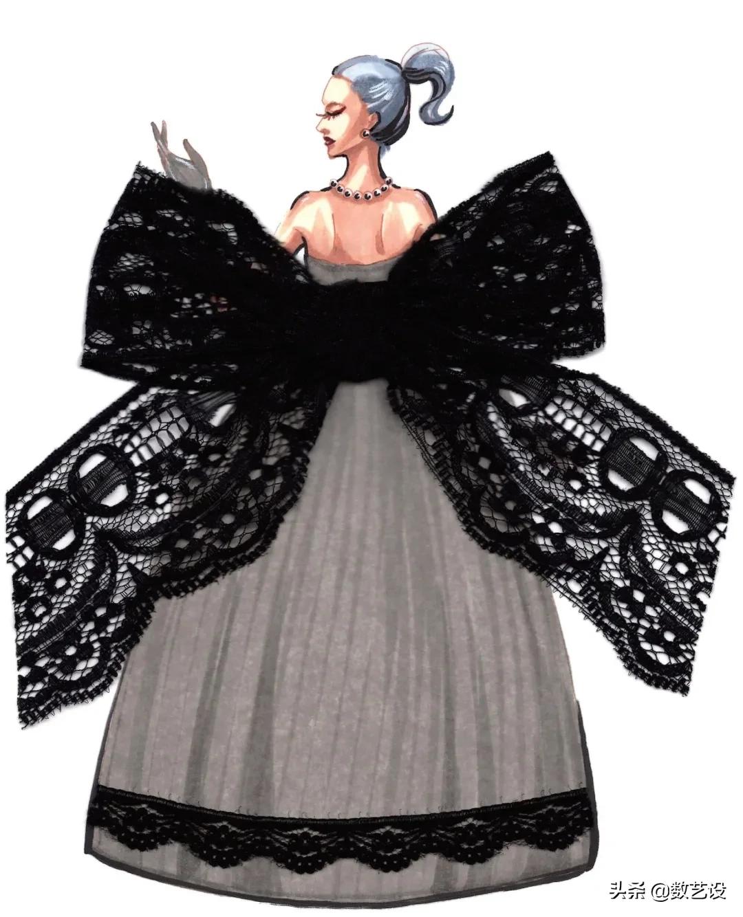 时装画如何构图,时装画手绘表现技法书