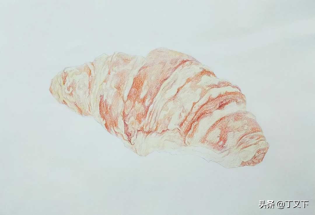 如何用彩铅画出真实的面包,彩铅入门必学500例蛋糕