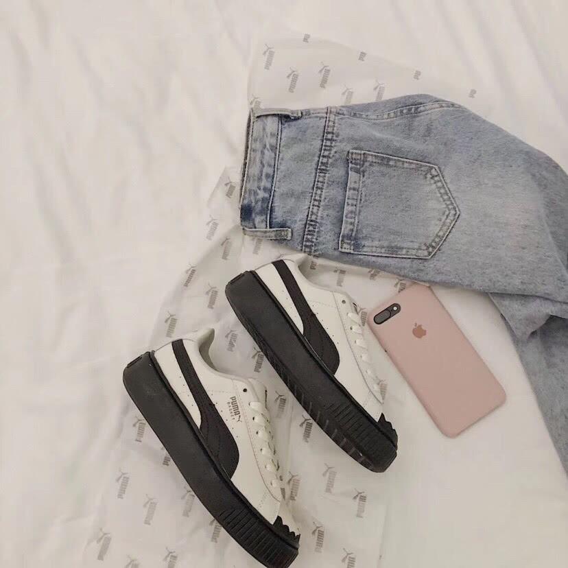 puma蕾哈娜黑花边,puma蕾哈娜绑带