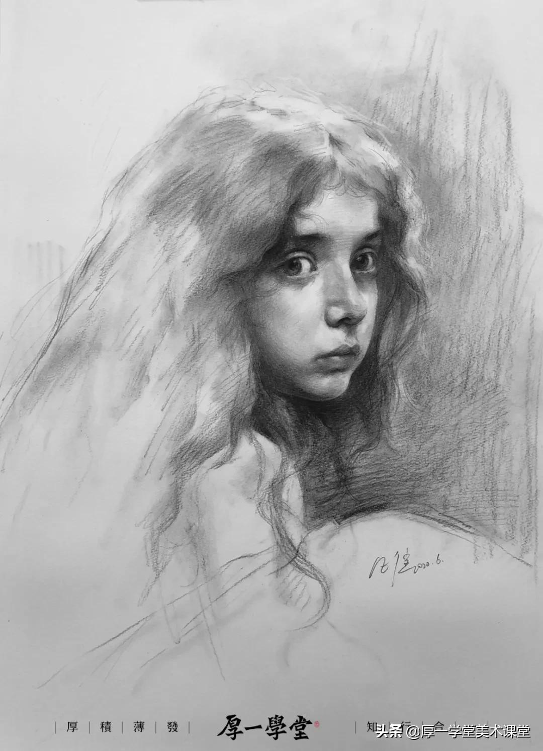 联考高分素描人头像,素描头像联考得分技巧