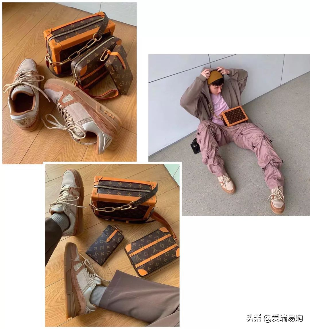 lv包包方盒子男,lv中古包男士8成新