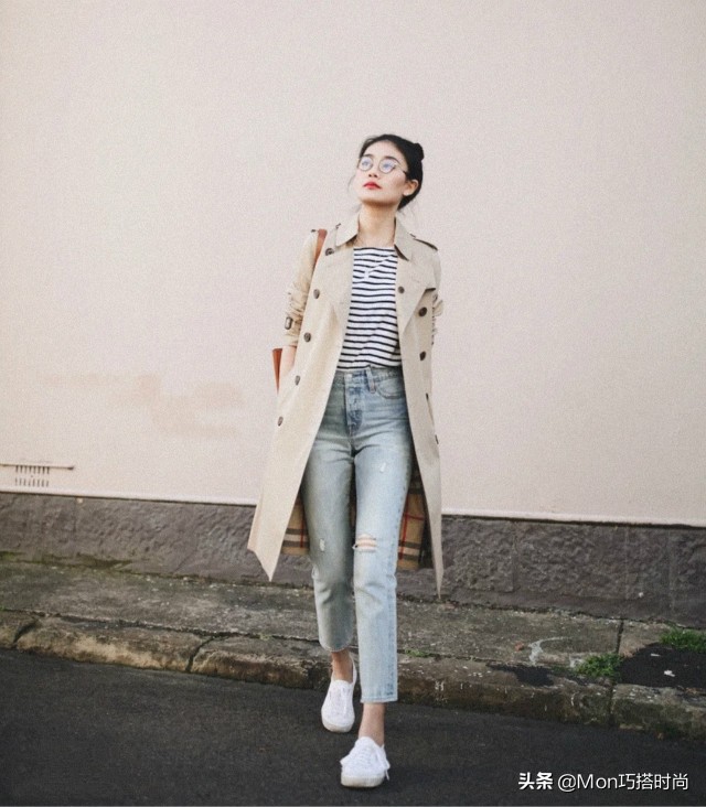 小个子穿搭150显高风衣秋,小个子中长款风衣如何穿搭好看