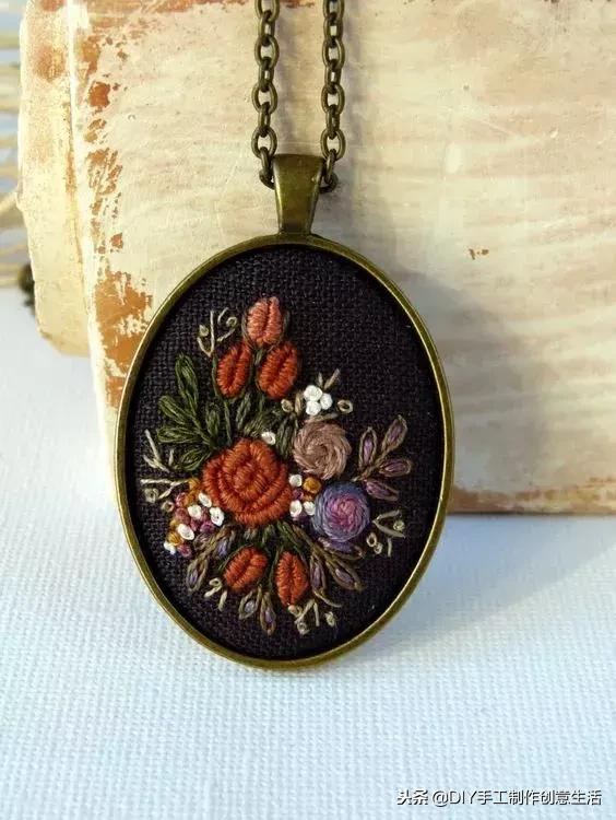 如何绣项链,手工项链绣法