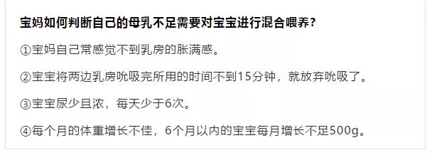 奶粉喂养婴儿奶量表0-12个月图,混合喂养0-6个月宝宝奶量表