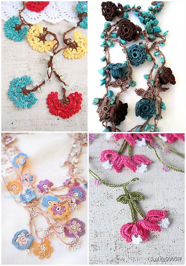 钩织饰品小星星,精品小饰品钩织