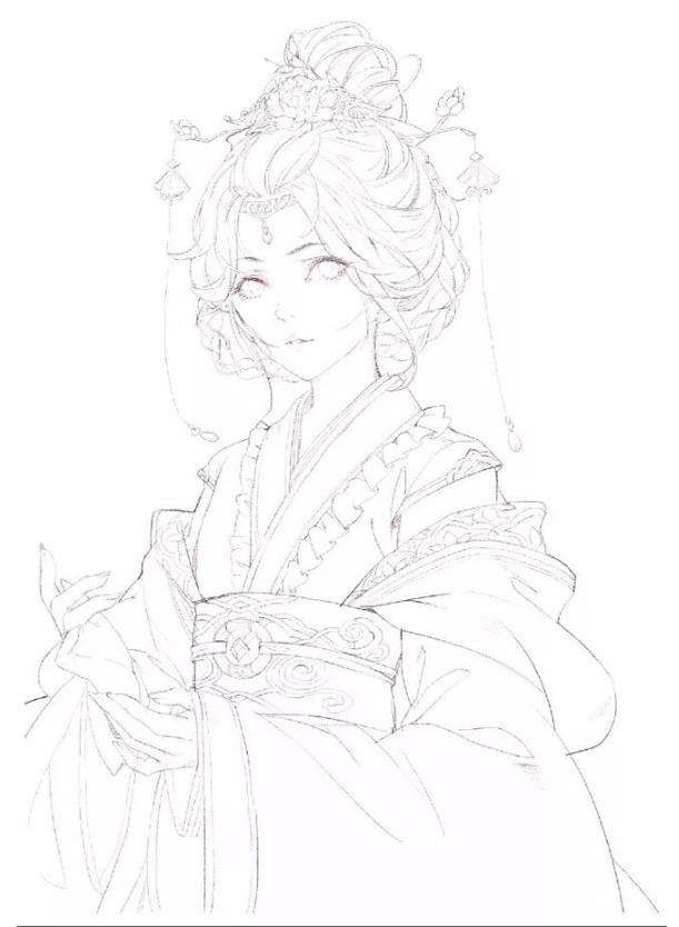 适合新手小白画动漫人物教程图片,教你画漂亮的动漫人物小姐姐