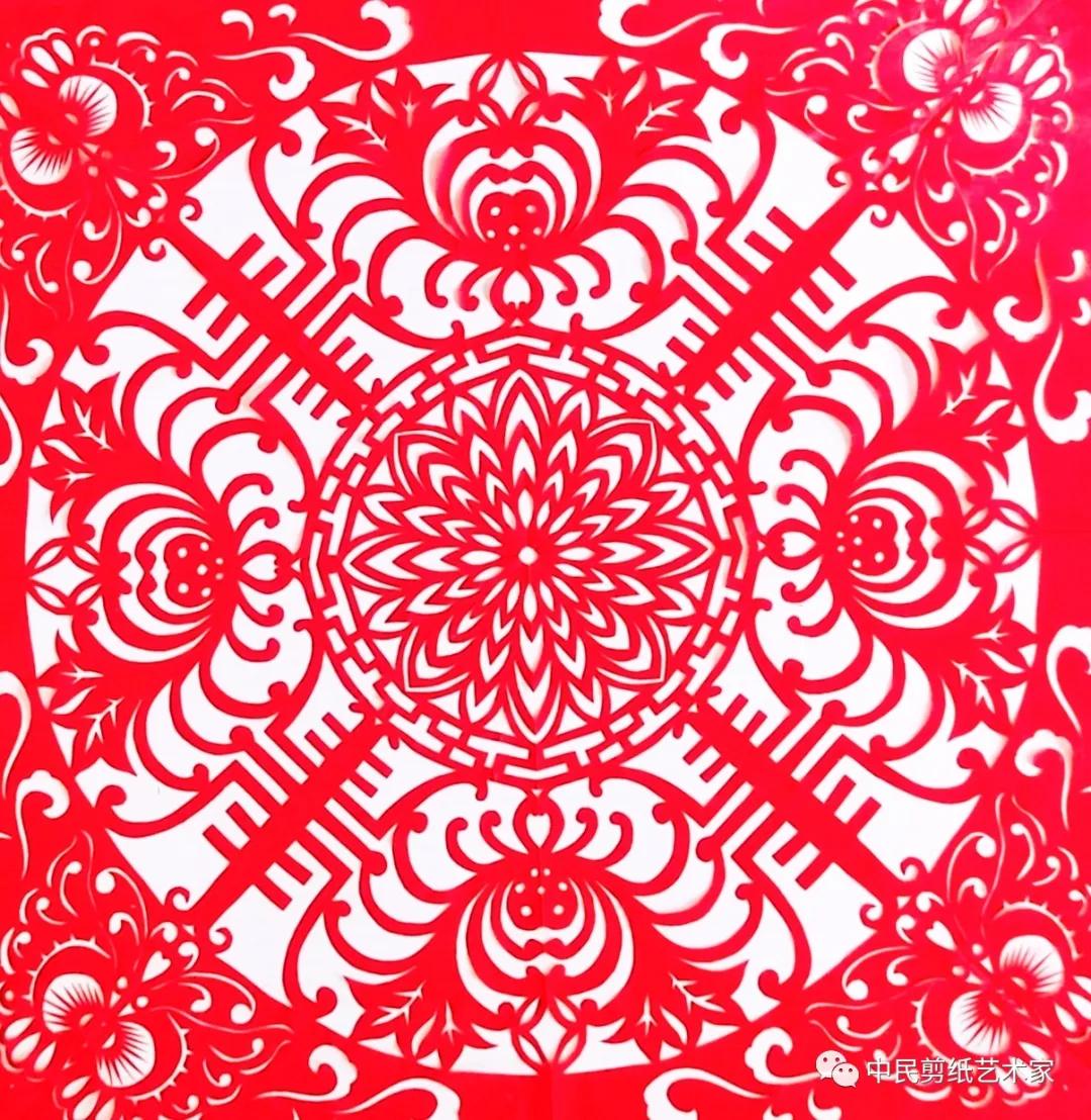 爱满重阳孝润童心剪纸,尊老爱老重阳主题剪纸