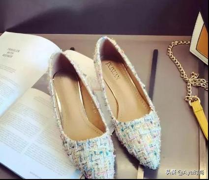 舒适不累脚的粗跟尖头鞋,修饰腿型低跟尖头鞋