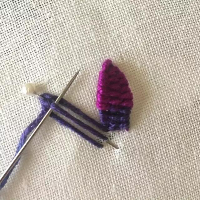 刺绣教程4种简单的小花图案,精美的立体花朵刺绣教程