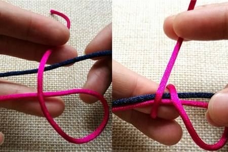 手串绳结打法中国结双线凤尾结,绳结中国结编法大全图解