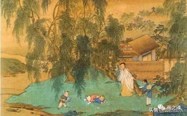 历代名家青绿山水画作品,历代青山绿水经典国画精品欣赏