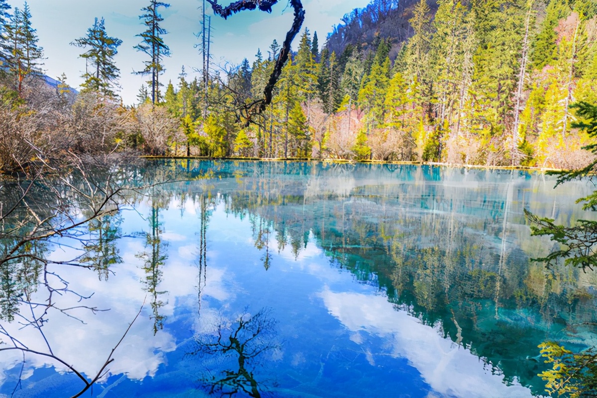 九寨沟最美的一处景点,九寨沟风景区好山好水好风光