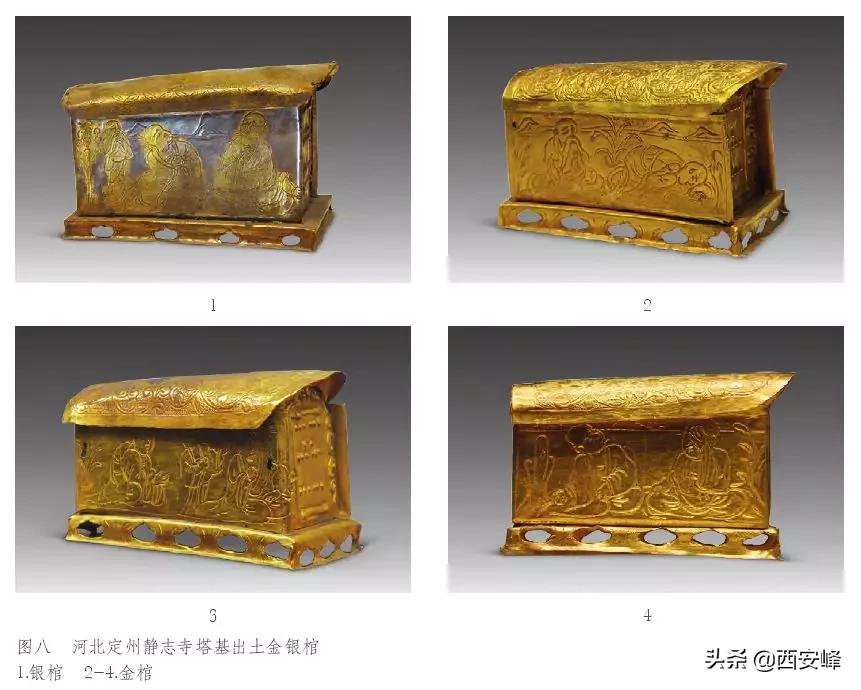 两宋金银器研究专著,五代金舍利盒图片