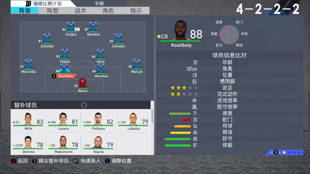 fifa20阵型推荐,fifa20各位置排名