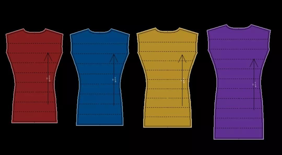 博克cad怎么画绗缝线,博克羽绒服绗线技巧