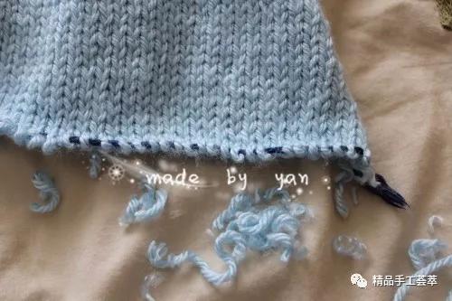 毛衣直接剪断后锁边方法,织毛衣中间出错了