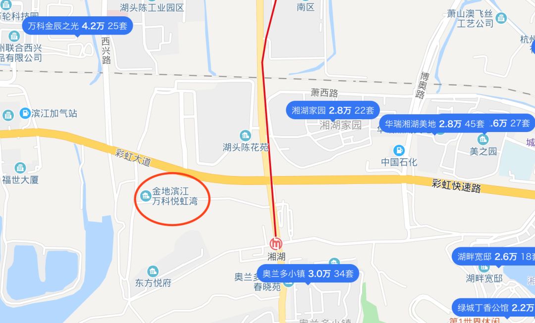 杭州万科悦虹湾和公墓有多远,金地悦虹湾靠近公墓能买吗