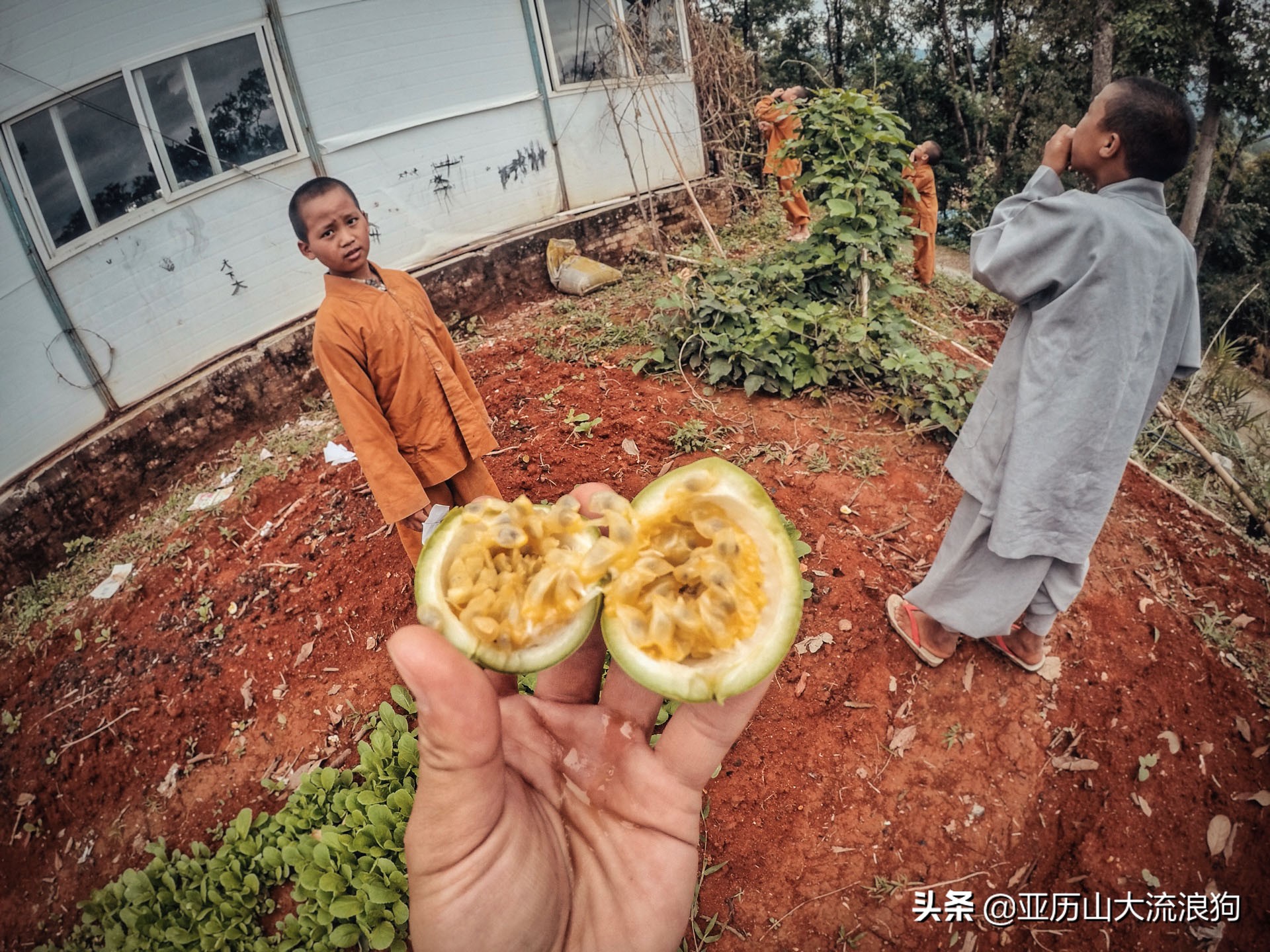 中缅边境的佛寺,旅途中遇到藏区僧人