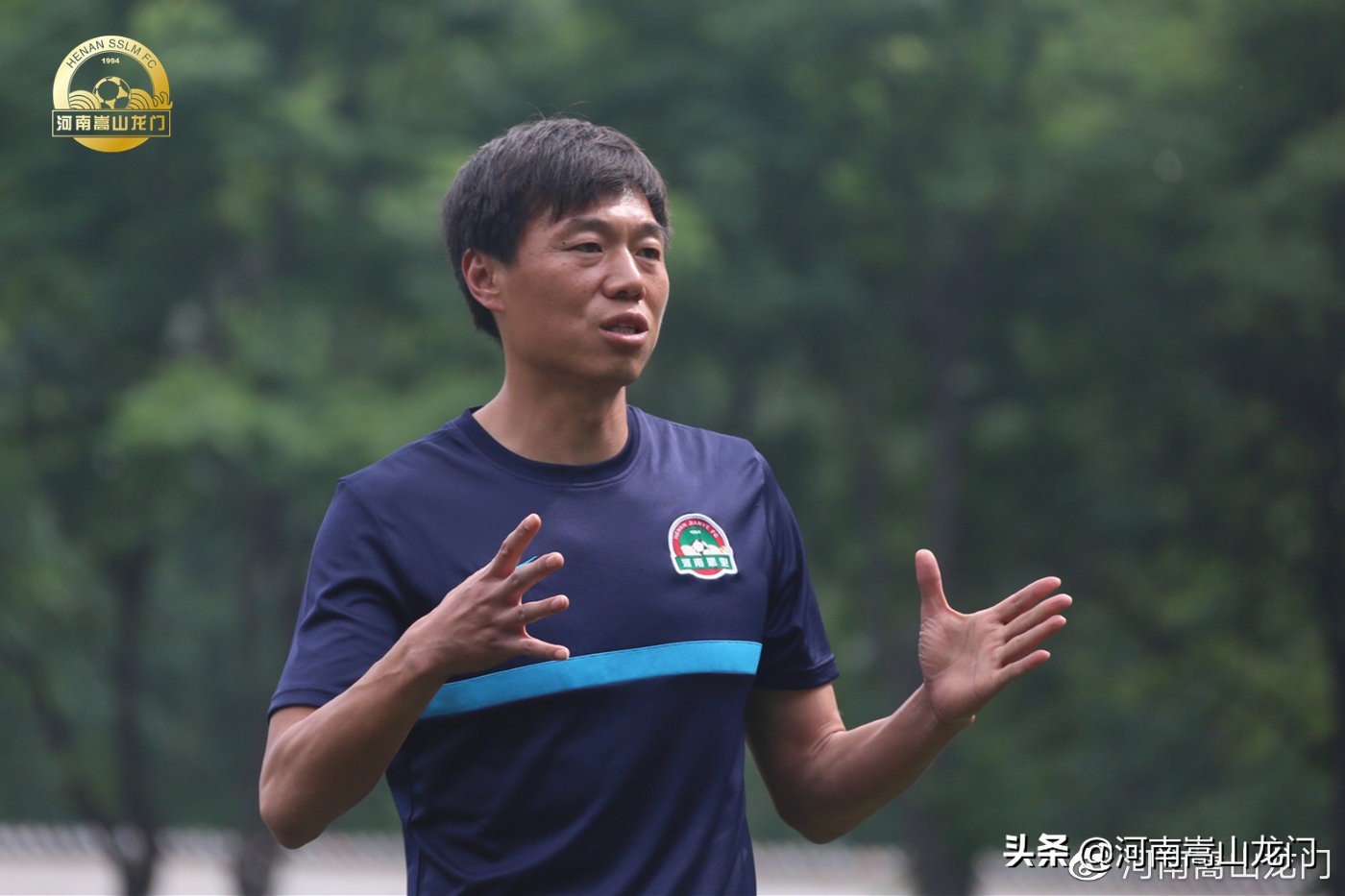 河南龙门嵩山足球队主教练,河南足球俱乐部青训u19陆峰