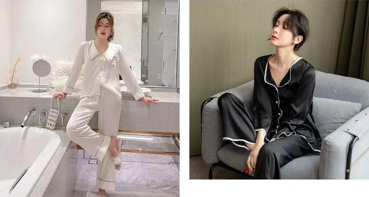 夏天穿的冰丝睡衣,精致的女人有件睡衣