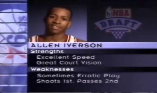艾弗森选秀报告数据,艾弗森的选秀报告